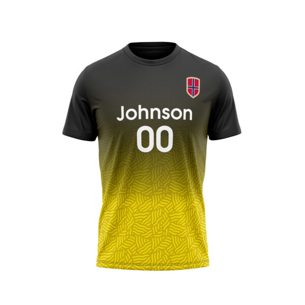 Sports T-shirt gray-yellow