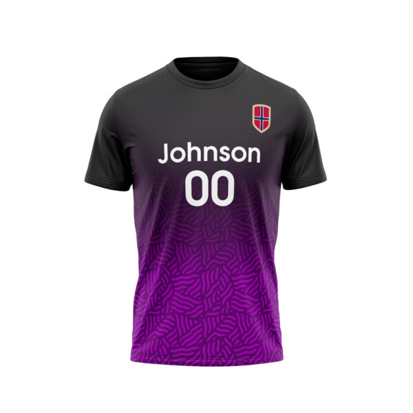 Sporta T-krekls violets-melns