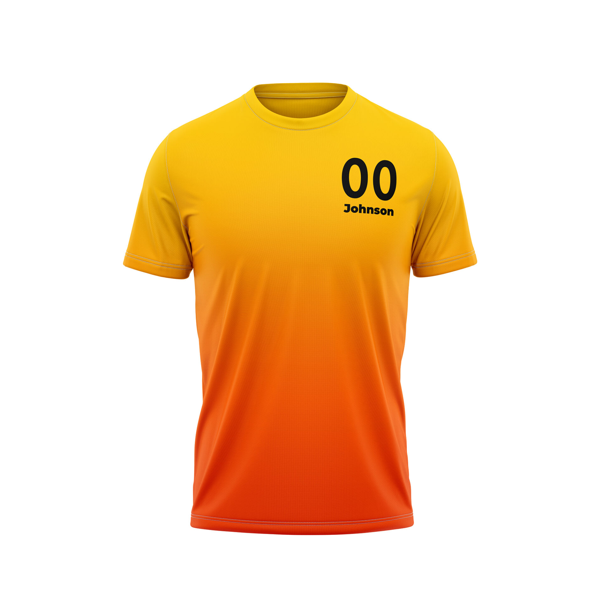 Sports T-shirt yellow-orange