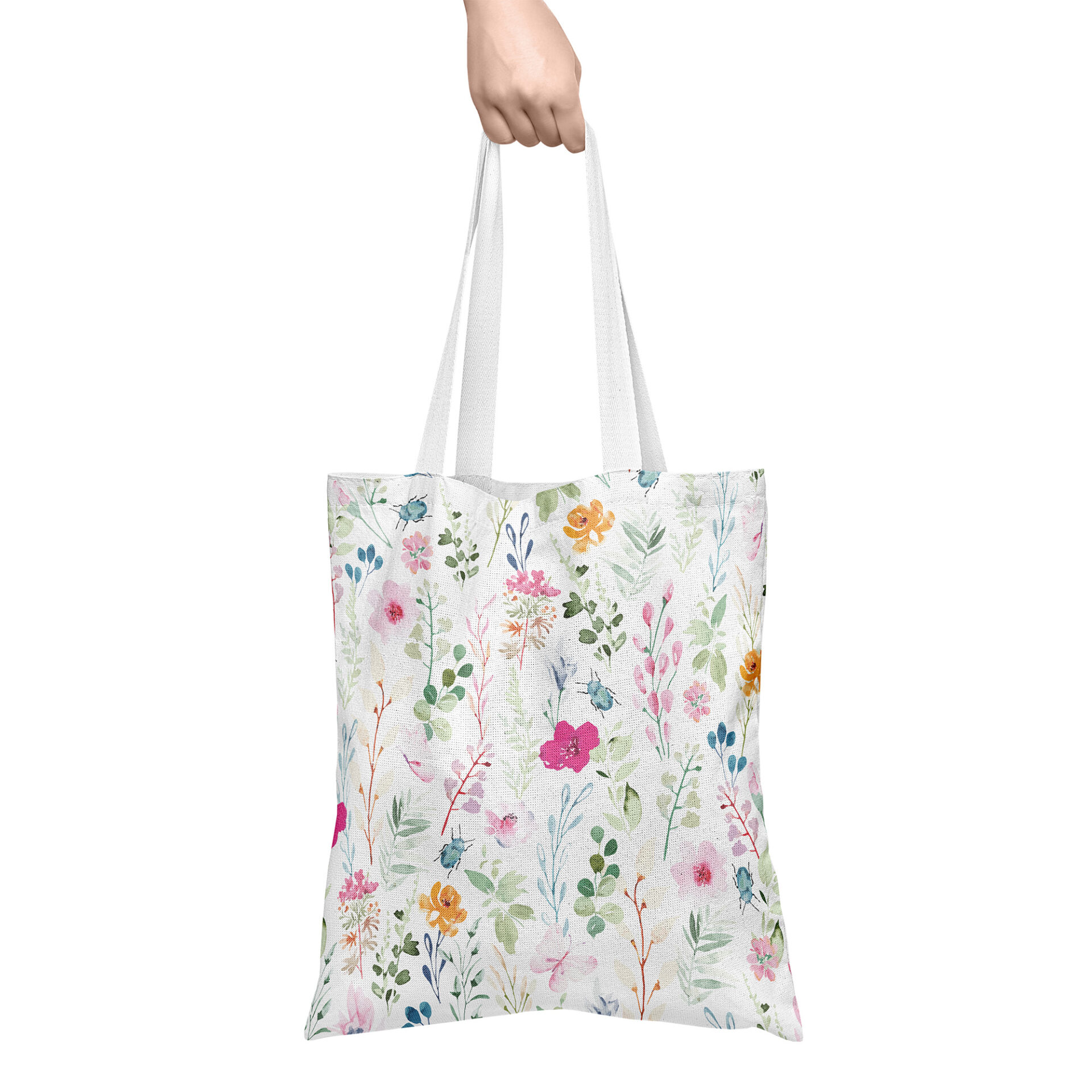 Fabric bag - floral pattern