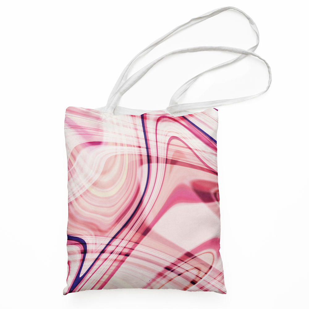 Fabric bag - raspberry ice cream