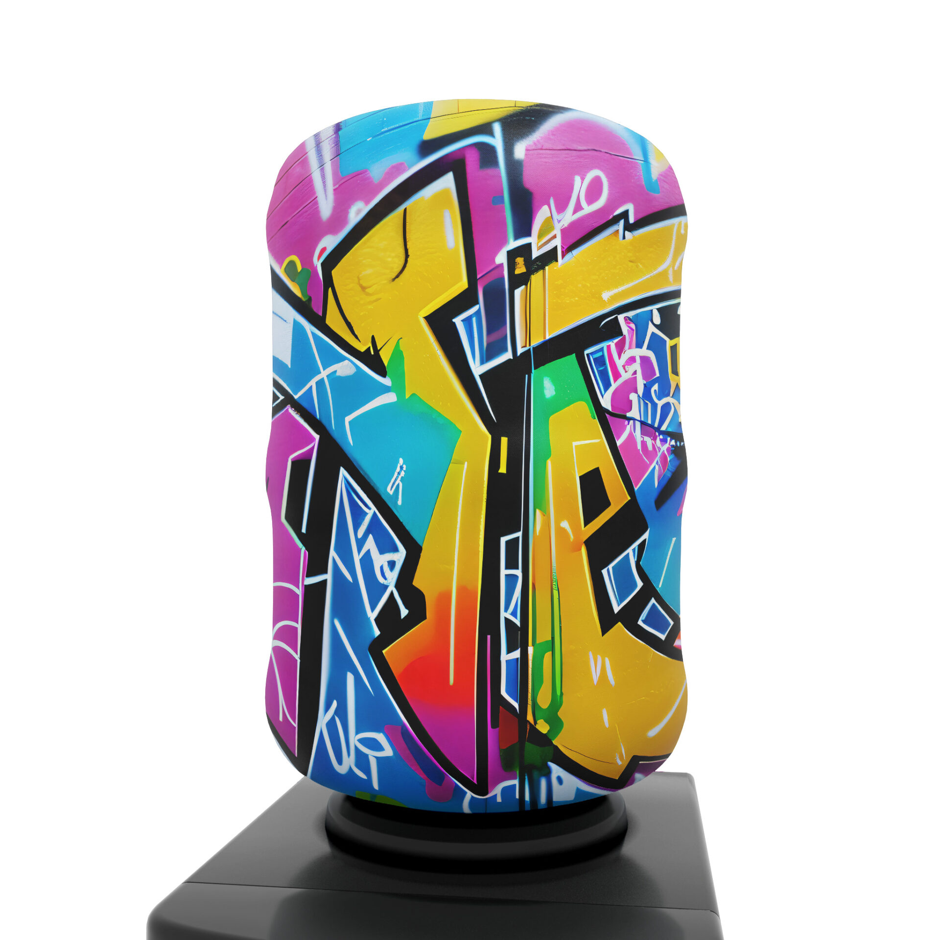 Water bottle cover - Graffiti footprints