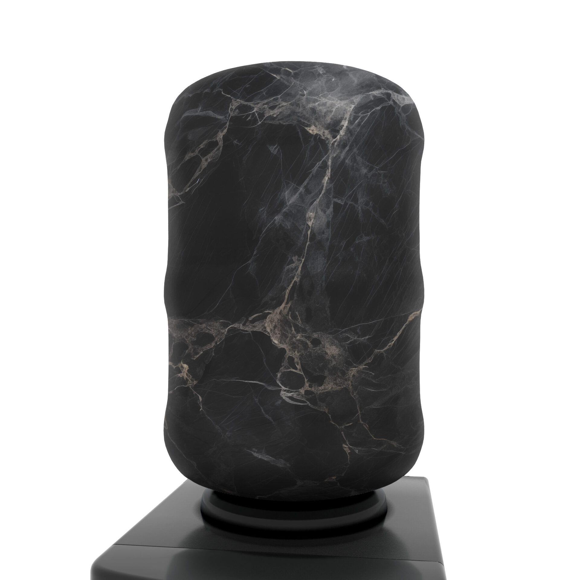 Water bottle cover - Black marble