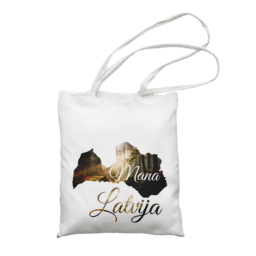 Medžiaginis krepšys - Mano Latvija