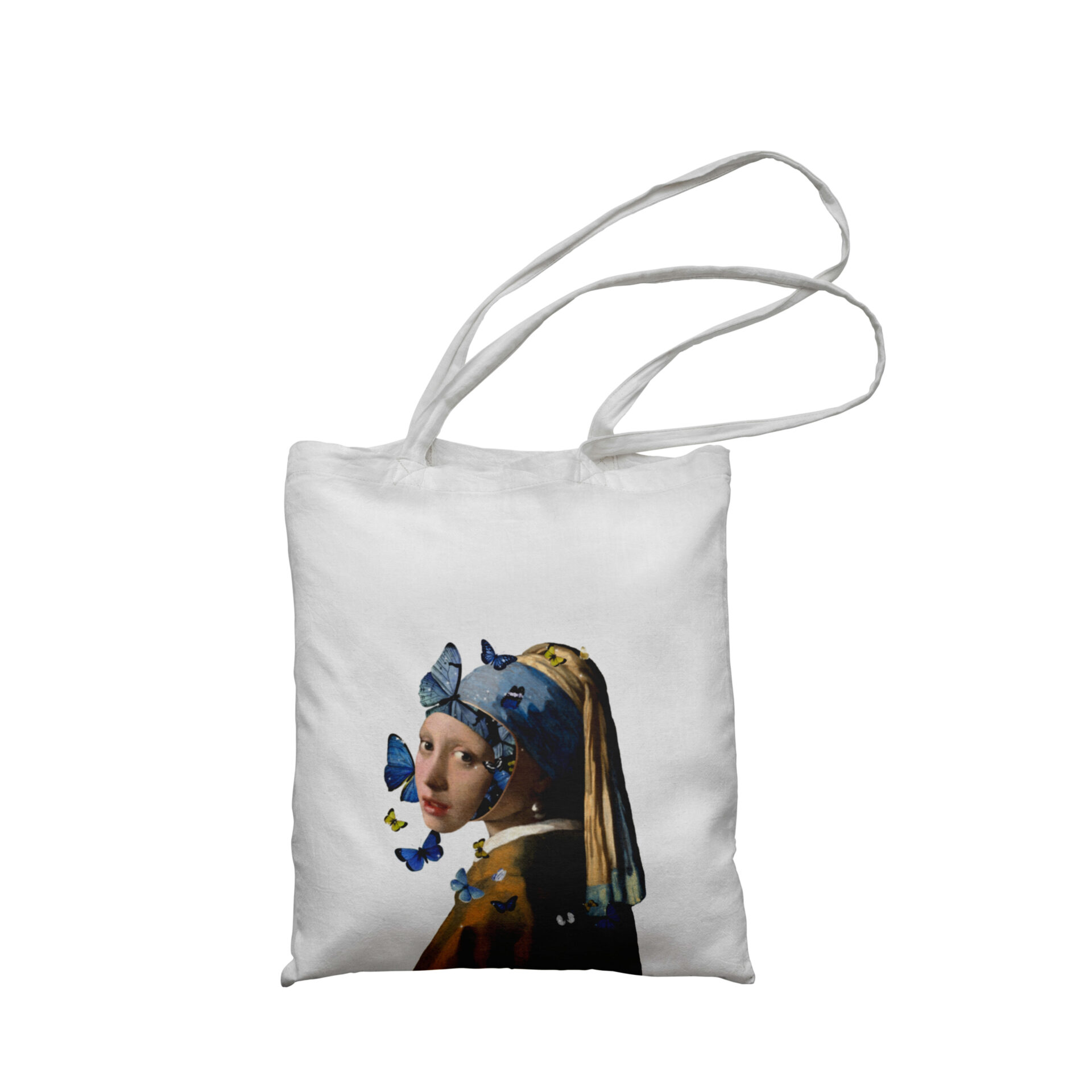 Audinio krepšys - Mergaitė su drugeliais