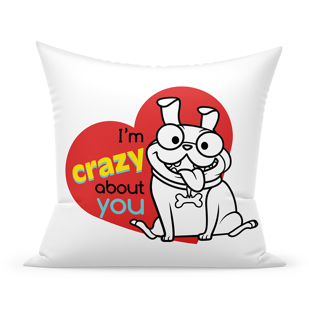 Pillowcase - Crazy pug