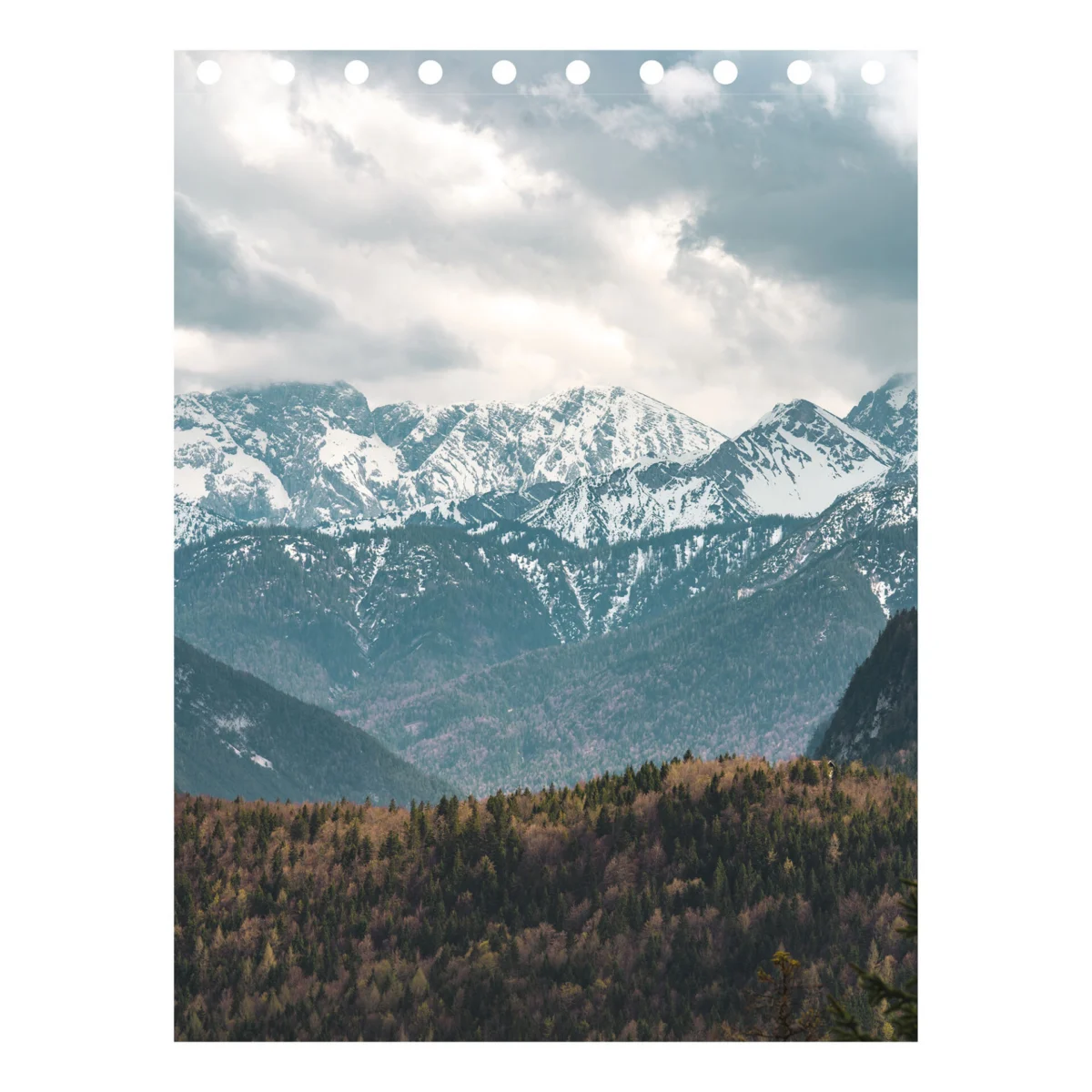 Dušas aizkars – Alpu kalni