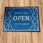 Paklājs - Open sign