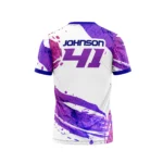 Sporta T-krekls violets-balts