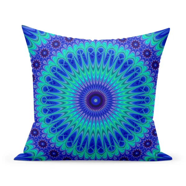 Spilvendrāna - mandala zila - violeta