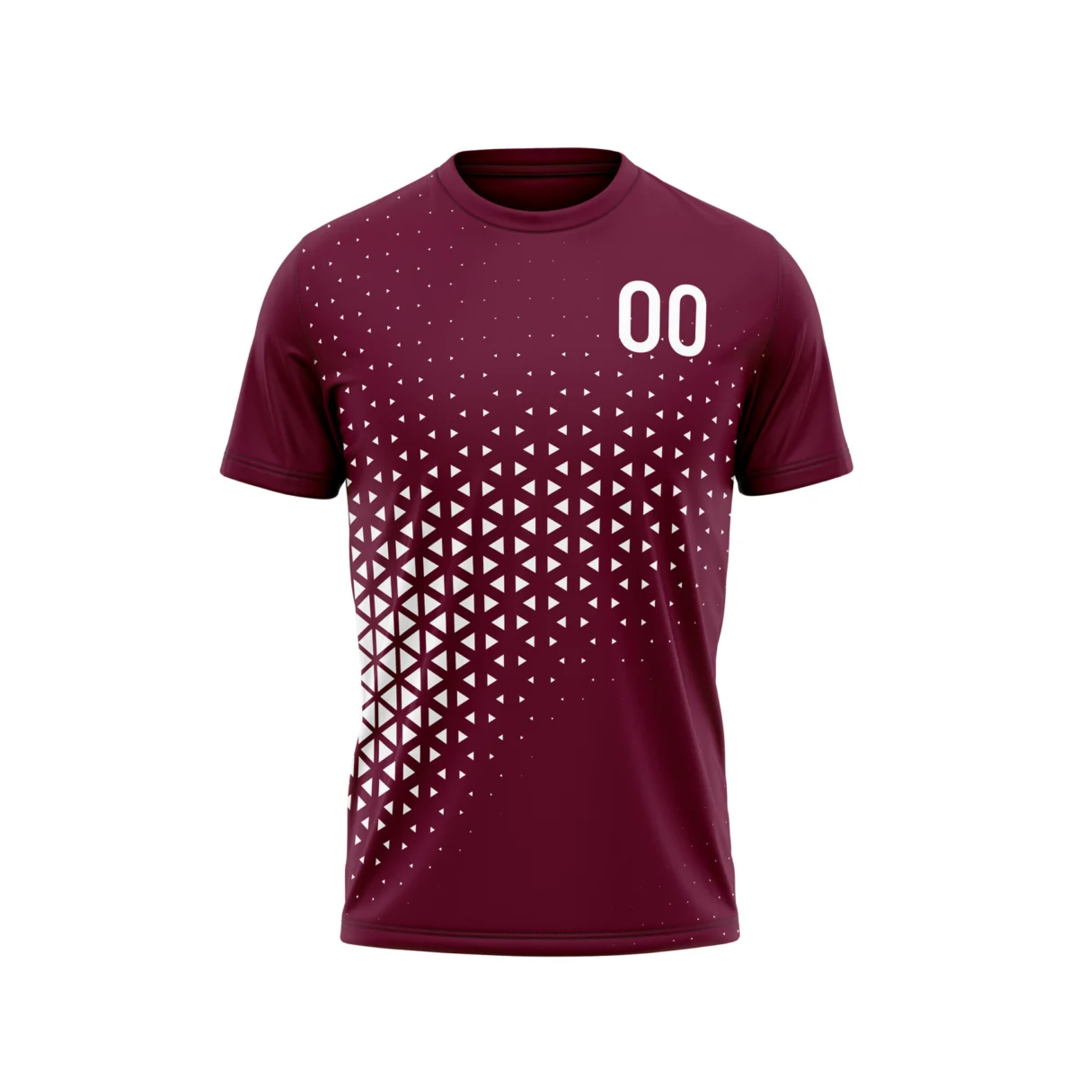 Sporta T-krekls bordo-balts