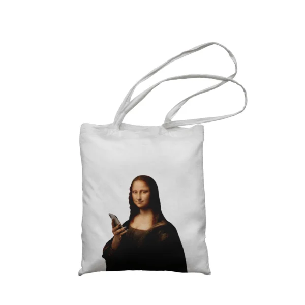 Auduma maisiņš - Modern-Day Mona Lisa